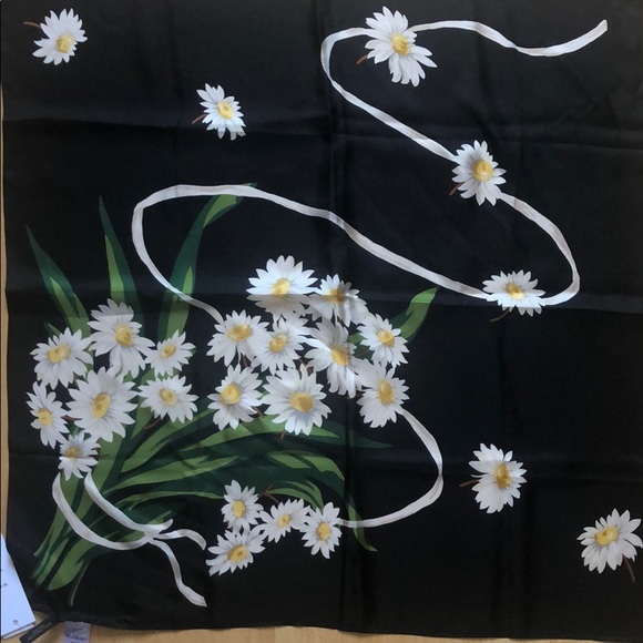 NWT Ann Taylor Silk Mini Square Scarf - Picture 6 of 8